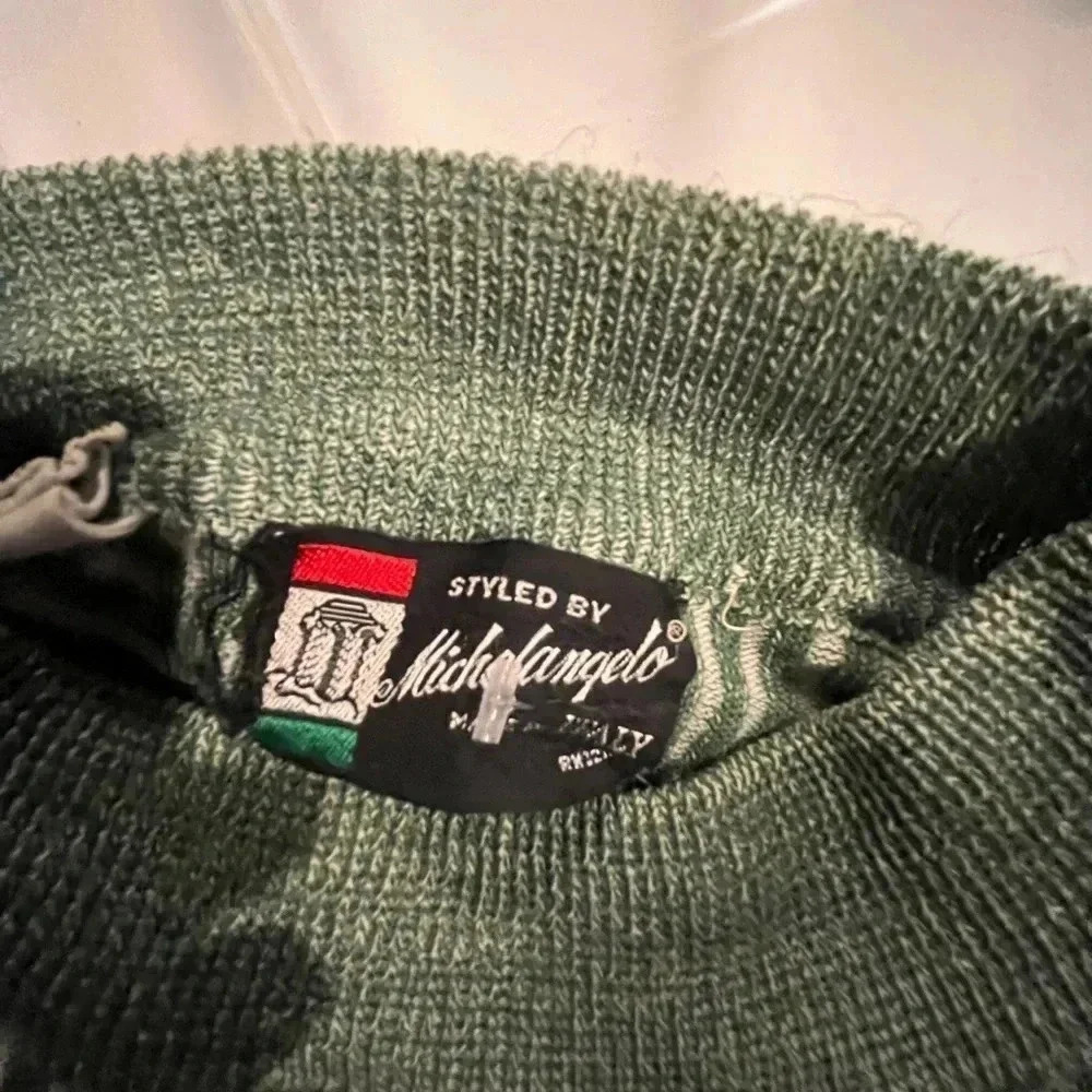 VINTAGE Michelangelo Ribbed Sweater - Large - Picture 3 of 4